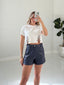 Crystal Cutout Tee