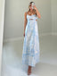 Azure Toile Dress