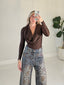 TheMellieShop Bodysuit Cocoa Drape Bodysuit
