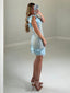 TheMellieShop Dresses Aqua Floral Dress