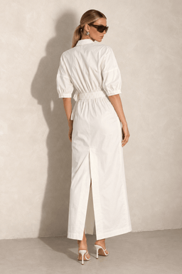 TheMellieShop Dresses Blanc Wrap Dress