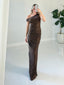 TheMellieShop Dresses Cocoa Shimmer Gown