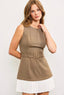 TheMellieShop Dresses Mocha Belted Dress