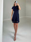 TheMellieShop Dresses Navy Bloom Dress