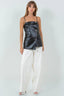 TheMellieShop Ivory Pleather Pant