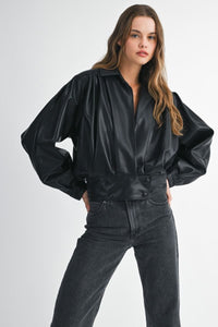 TheMellieShop Jackets Black Bomber Jacket