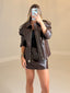 TheMellieShop Jackets Mocha Leather Jacket