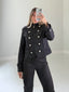 TheMellieShop Jackets Noir Napoleon Jacket
