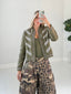 TheMellieShop Jackets Olive Crystal Jacket