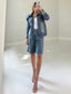 TheMellieShop Jackets Padded Denim Jacket