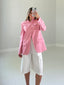 TheMellieShop Jackets Pink Pinstripe Blazer