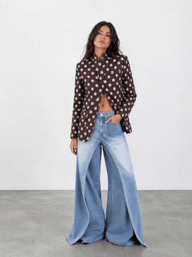 TheMellieShop Jackets Polka Asym Blazer