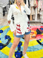 TheMellieShop Jackets White Patches Blazer