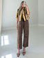 TheMellieShop Jeans Cocoa Polka Barrel