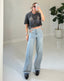 TheMellieShop Jeans Crystal Cutout Jeans