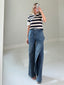 TheMellieShop Jeans Draped Flared Jean
