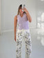 TheMellieShop Jeans Lavender Collared Top
