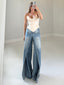 TheMellieShop Jeans Layered Wide Denim