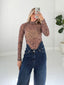 TheMellieShop Jeans Leopard Mesh Bodysuit