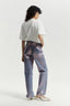 TheMellieShop Jeans Pink Metallic Wide Leg Jean