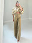 TheMellieShop Jeans Sand Polka Denim