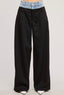 TheMellieShop Pants Black Double Waist Trouser