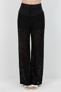 TheMellieShop Pants Black Lace Pant