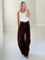 TheMellieShop Pants Burgundy Snake Barrel