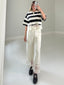 TheMellieShop Pants Cream Lace Trim Pant