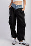 TheMellieShop Pants Denim Waist Cargo Pant