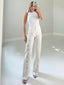 TheMellieShop Pants Floral Crystal Denim