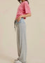 TheMellieShop Pants Grey Denim Waistband Pant