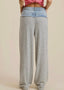 TheMellieShop Pants Grey Denim Waistband Pant