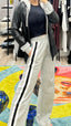 TheMellieShop Pants Grey Striped Pant