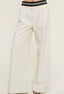 TheMellieShop Pants Ivory Contrast Trousers