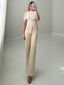 TheMellieShop Pants Ivory Croc Pant