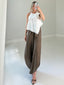 TheMellieShop Pants Linen Side Slit Pants