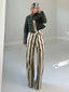 TheMellieShop Pants Olive Stripe Denim