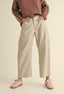 TheMellieShop Pants Sand Pleather Barrel