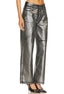 TheMellieShop Pants Silver Metallic Jean