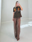 TheMellieShop Pants Sparkle Mesh Pants