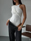 TheMellieShop Pants White Twist Bodysuit