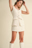 TheMellieShop Romper Cream Tweed Romper