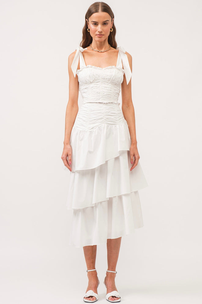 TheMellieShop Sets Alexis White Skirt Set