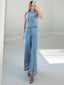 TheMellieShop Sets Bloom Eyelet Denim Set