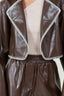 TheMellieShop Sets Brown Pleather Set