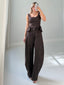 TheMellieShop Sets Cocoa Peplum Set