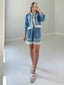 TheMellieShop Sets Denim Lace Set