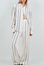 TheMellieShop Sets Linen Striped Trim Pant