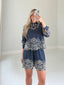 TheMellieShop Sets Navy Embroidered Set